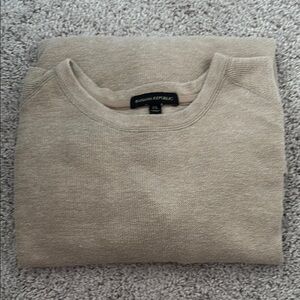 Banana Republic Tan Crewneck Sweater Soft Knit Versatile